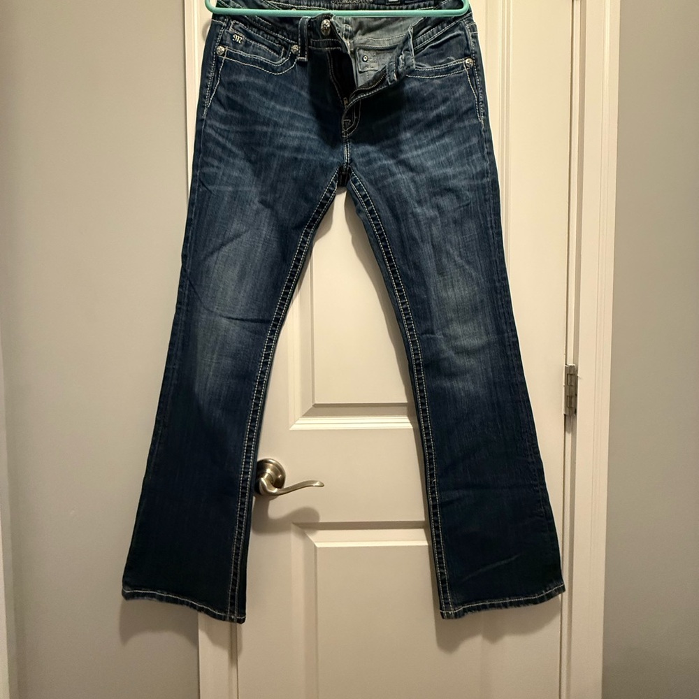 Miss Me Women's Flare Jeans - Dark Blue